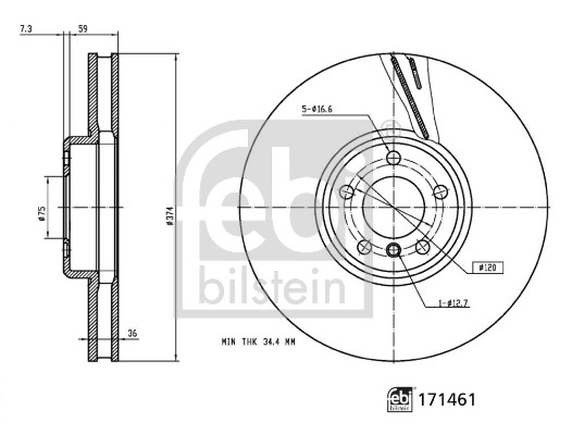 Disc frana FEBI BILSTEIN 171461
