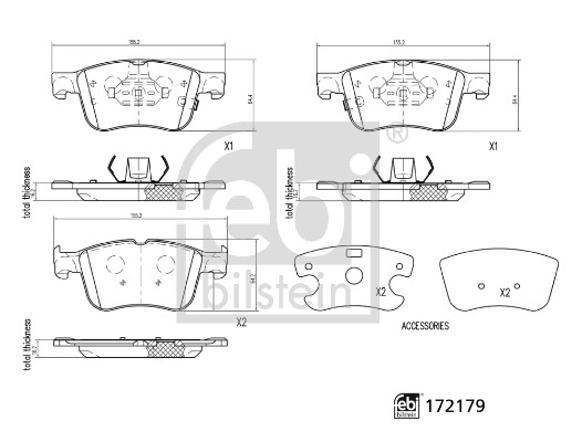 Placute frana FEBI BILSTEIN 172179