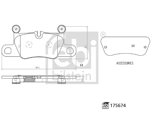 Placute frana FEBI BILSTEIN 175674