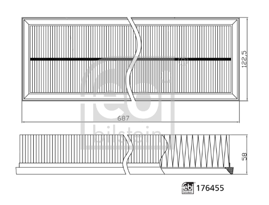Filtru aer FEBI BILSTEIN 176455