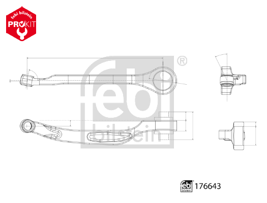 Brat suspensie roata FEBI BILSTEIN 176643