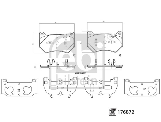 Placute frana FEBI BILSTEIN 176872
