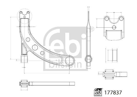 Brat suspensie roata FEBI BILSTEIN 177837