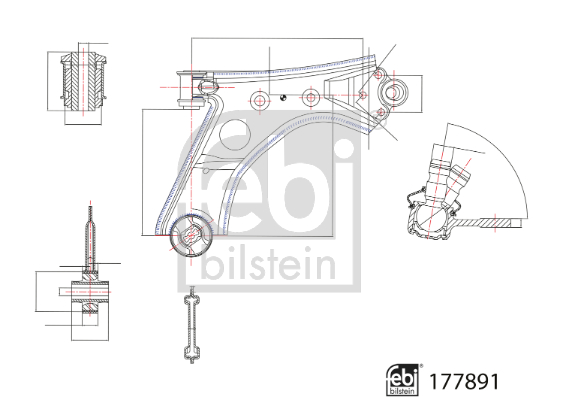 Brat suspensie roata FEBI BILSTEIN 177891