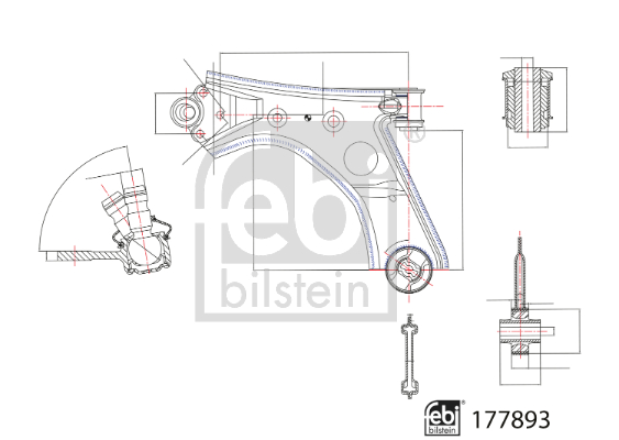 Brat suspensie roata FEBI BILSTEIN 177893