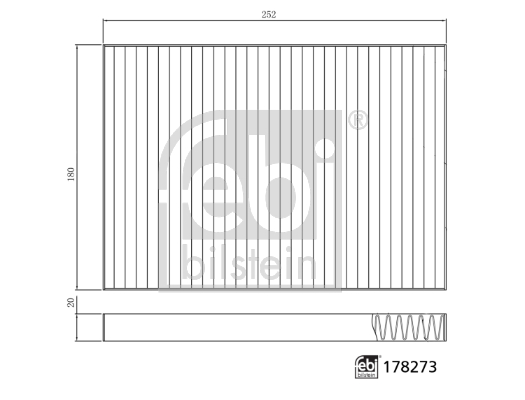 Filtru polen FEBI BILSTEIN 178273
