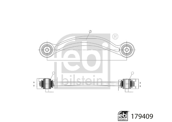 Brat suspensie roata FEBI BILSTEIN 179409