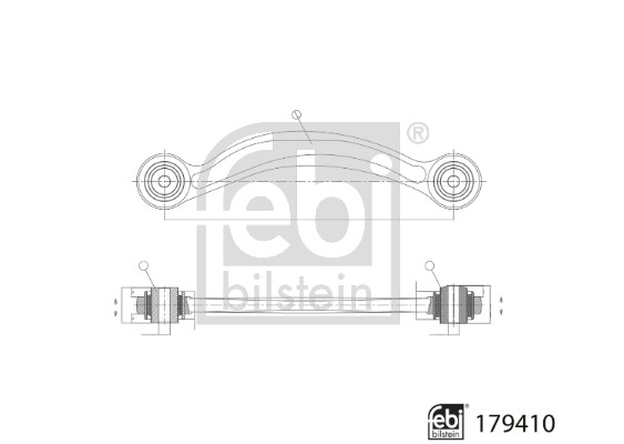 Brat suspensie roata FEBI BILSTEIN 179410