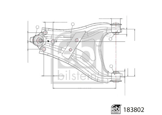 Brat suspensie roata FEBI BILSTEIN 183802
