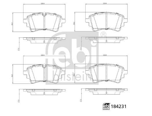 Placute frana FEBI BILSTEIN 184231