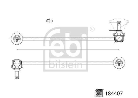 Bieleta antiruliu FEBI BILSTEIN 184407
