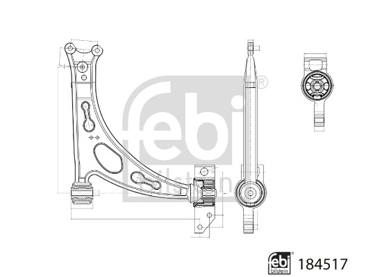 Brat suspensie roata FEBI BILSTEIN 184517