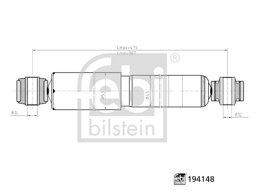 Amortizor FEBI BILSTEIN 194148