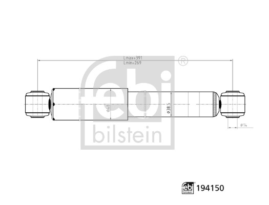 Amortizor FEBI BILSTEIN 194150