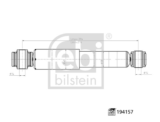 Amortizor FEBI BILSTEIN 194157