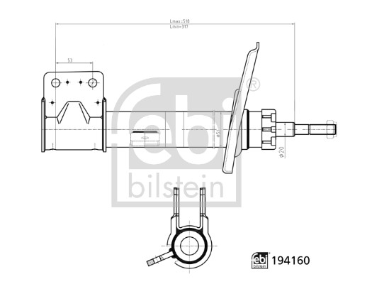 Amortizor FEBI BILSTEIN 194160