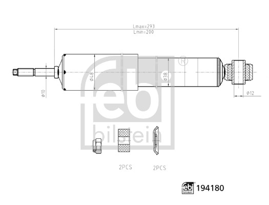 Amortizor FEBI BILSTEIN 194180