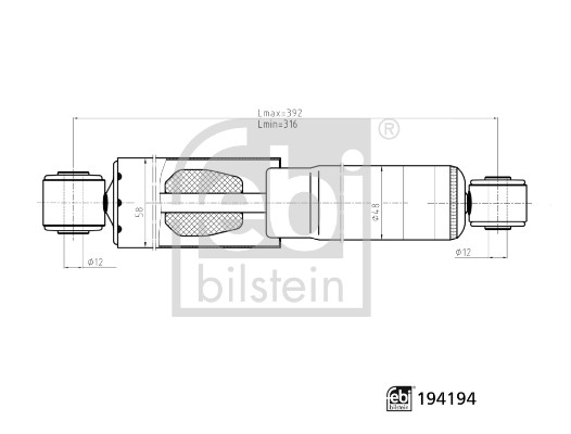 Amortizor FEBI BILSTEIN 194194