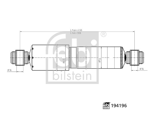 Amortizor FEBI BILSTEIN 194196