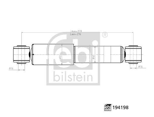Amortizor FEBI BILSTEIN 194198