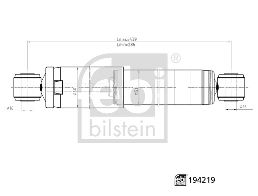 Amortizor CITROEN JUMPER II bus 2.0 BlueHDi 130  diesel 130 cai FEBI BILSTEIN 194219