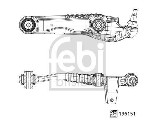 Brat suspensie roata FEBI BILSTEIN 196151