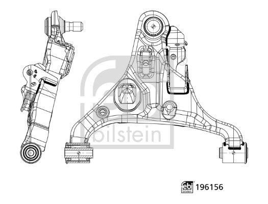 Brat suspensie roata FEBI BILSTEIN 196156