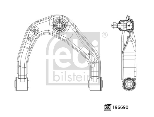 Brat suspensie roata FEBI BILSTEIN 196690