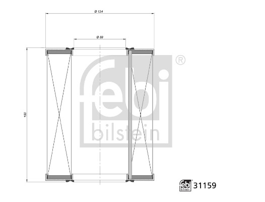 Filtru aer FEBI BILSTEIN 31159