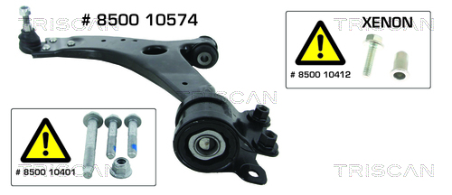 Brat suspensie roata TRISCAN 8500 10574