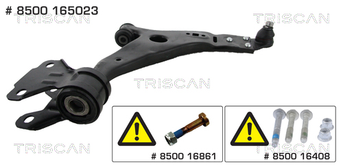 Brat suspensie roata TRISCAN 8500 165023