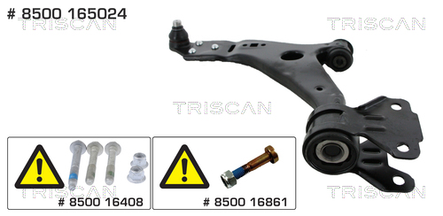 Brat suspensie roata TRISCAN 8500 165024
