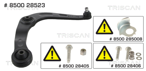 Brat suspensie roata TRISCAN 8500 28523