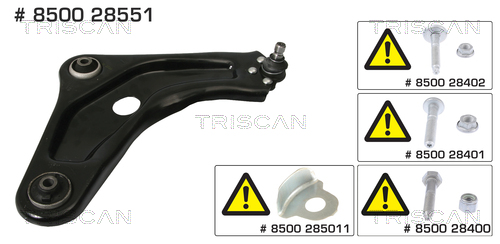 Brat suspensie roata TRISCAN 8500 28551