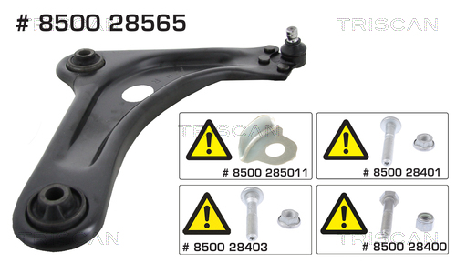Brat suspensie roata TRISCAN 8500 28565