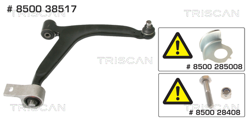 Brat suspensie roata TRISCAN 8500 38517