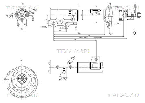 Amortizor TRISCAN 870516111
