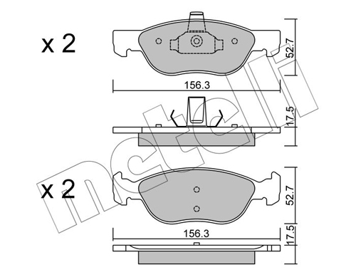 Placute frana METELLI 22-0082-2