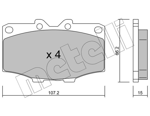 Placute frana METELLI 22-0109-0