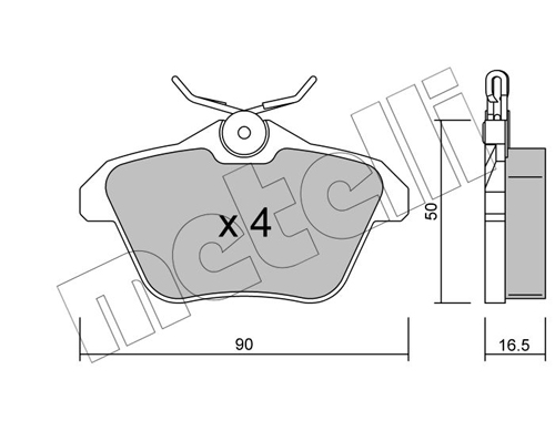 Placute frana METELLI 22-0113-0