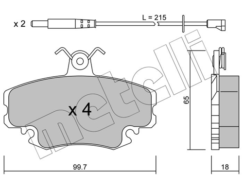 Placute frana METELLI 22-0120-0K