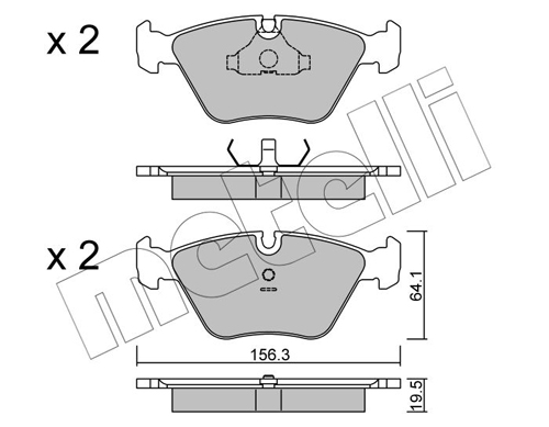 Placute frana METELLI 22-0122-0
