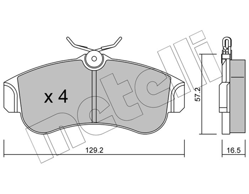 Placute frana METELLI 22-0123-0