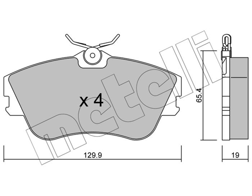 Placute frana METELLI 22-0164-0