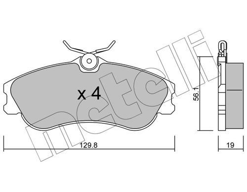 Placute frana METELLI 22-0217-1