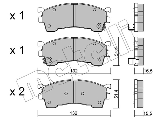 Placute frana METELLI 22-0223-1