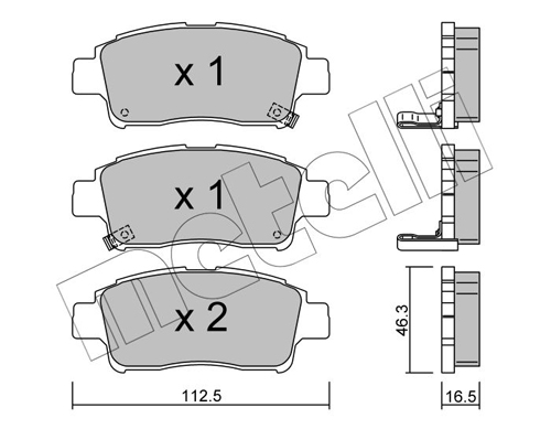 Placute frana METELLI 22-0292-0