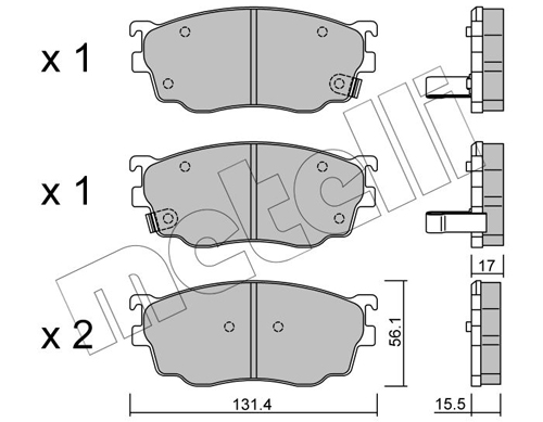Placute frana METELLI 22-0301-0