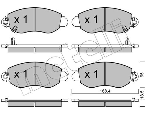 Placute frana METELLI 22-0320-0