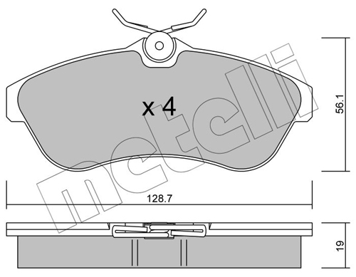 Placute frana METELLI 22-0329-0